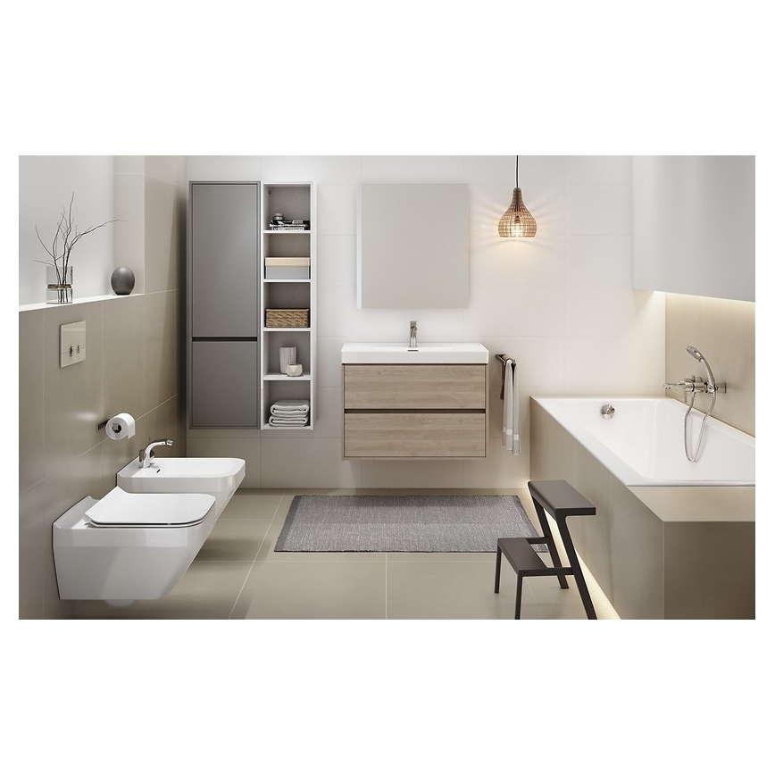 Cersanit S924-008 - Hanging vannas istaba basin skapis BARBARA 53,3x59,4 cm ozols