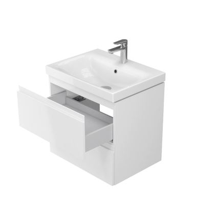 Cersanit S929-010 - Hanging vannas istaba basin skapis MEDDIE 57x59,5 cm spīdīgi balta