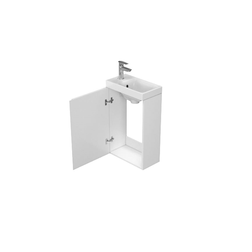 Cersanit S929-014 - Vannas istabas izlietnes skapītis MEDDIE 59x39 cm spīdīgi balta