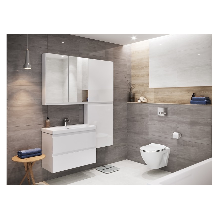 Cersanit S929-018 - Spogulis vannas istabas skapītis MEDDIE 80x59,5 cm