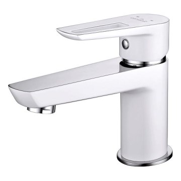 Cersanit S951-047 - Izlietnes krāns MILLE 13,4 cm balta + noteka