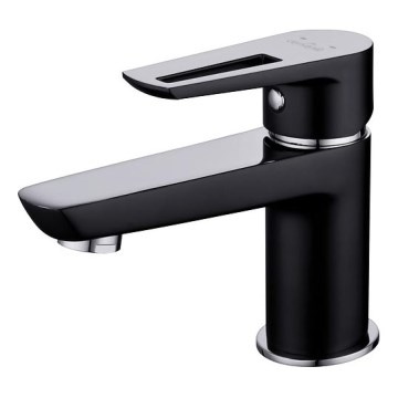 Cersanit S951-048 - Izlietnes krāns MILLE 13,4 cm melna + noteka