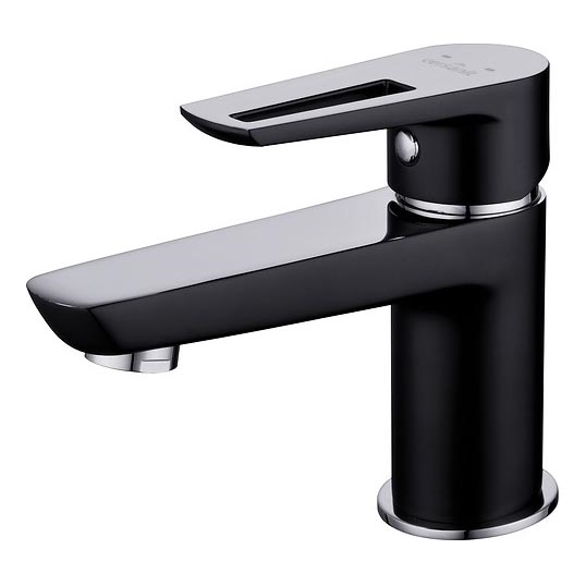 Cersanit S951-048 - Izlietnes krāns MILLE 13,4 cm melna + noteka