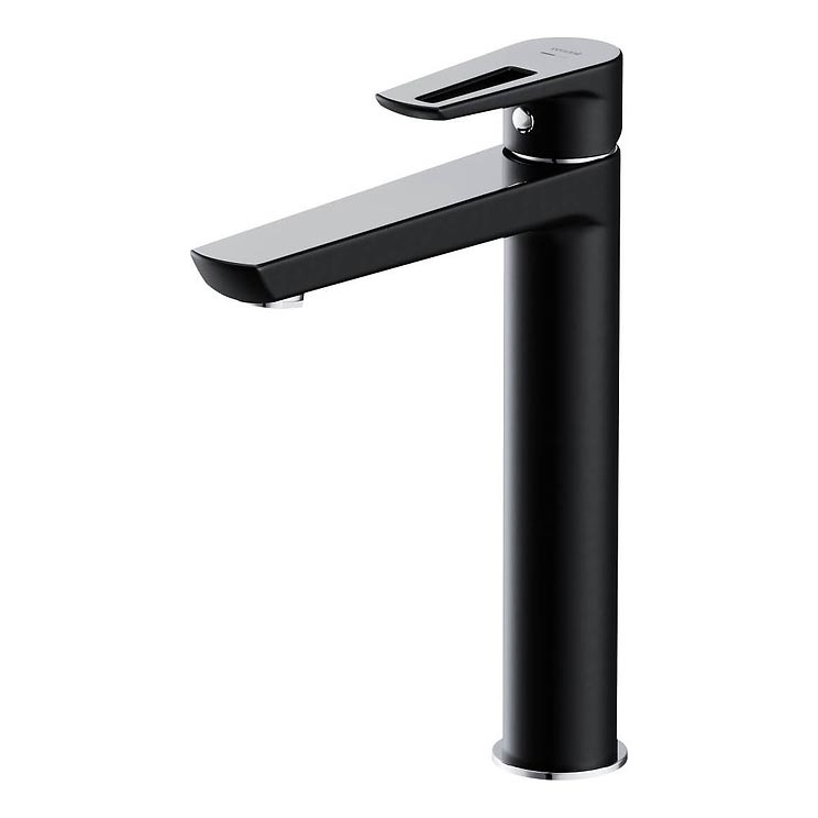 Cersanit S951-356 - Izlietnes krāns MILLE 27 cm melna + noteka