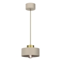 Chandeiler ar auklu MARTI 1xE27/15W/230V bēša/zelta