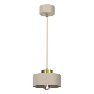 Chandeiler ar auklu MARTI 1xE27/15W/230V bēša/zelta