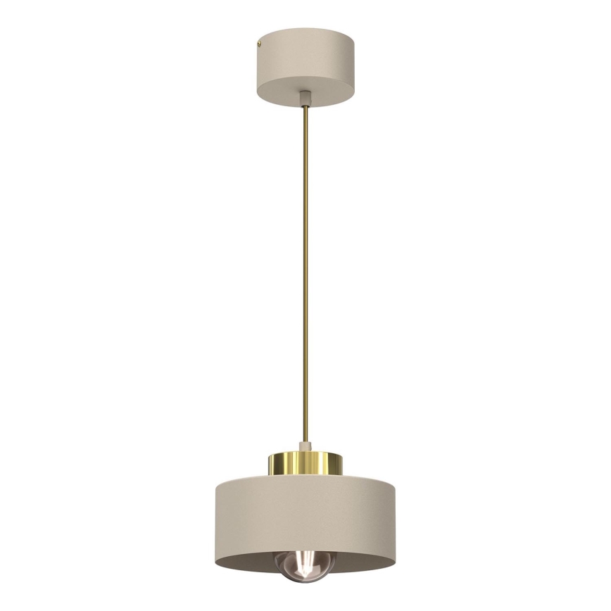 Chandeiler ar auklu MARTI 1xE27/15W/230V bēša/zelta
