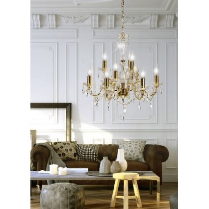 Chandelier on a chain MARIA TERESA 9xE14/40W/230V
