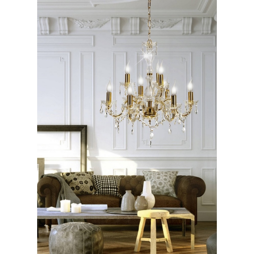 Chandelier on a chain MARIA TERESA 9xE14/40W/230V