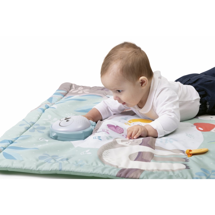 Chicco - Bērnu aktivitātes paklājiņš 2in1 3xAAA pūce
