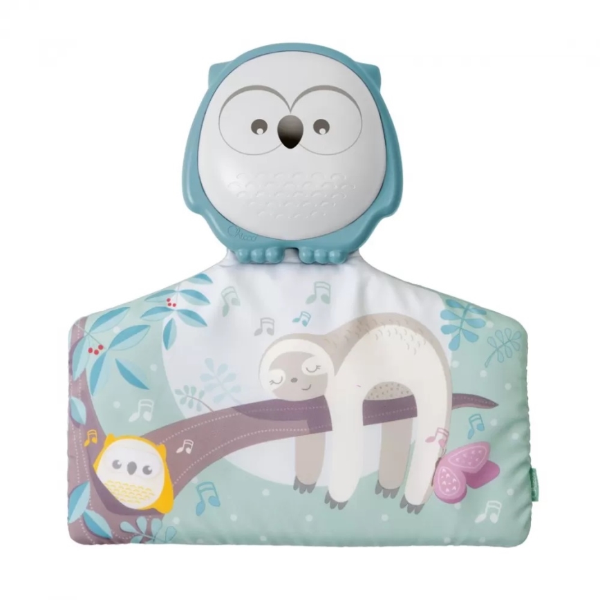 Chicco - Bērnu aktivitātes paklājiņš 2in1 3xAAA pūce