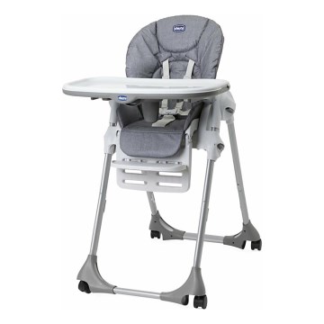 Chicco - Bērnu barošanas krēsls Polly Easy pelēka