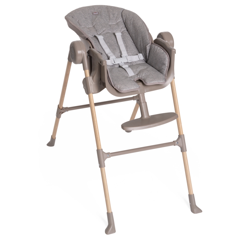 Chicco - Bērnu barošanas krēsls Polly Essential - pelēka/brūna