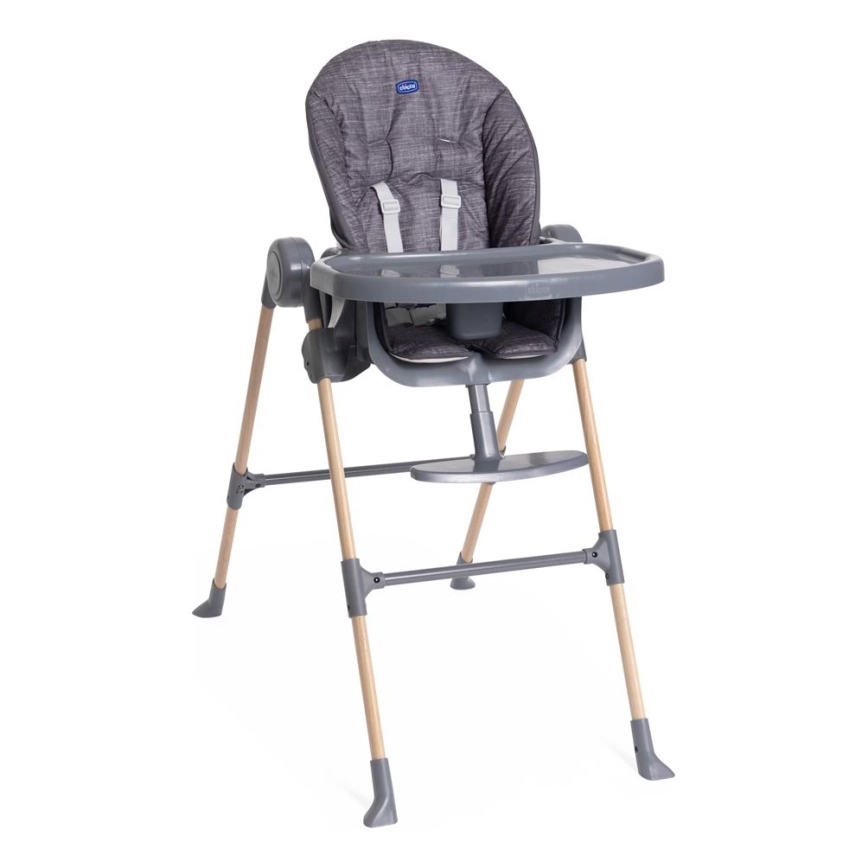 Chicco - Bērnu barošanas krēsls Polly Essential - pelēka