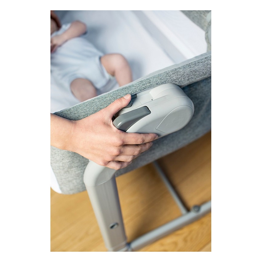 Chicco - Bērnu gultiņa 2in1 2v1 NEXT2ME MAGIC EVO tumši pelēka
