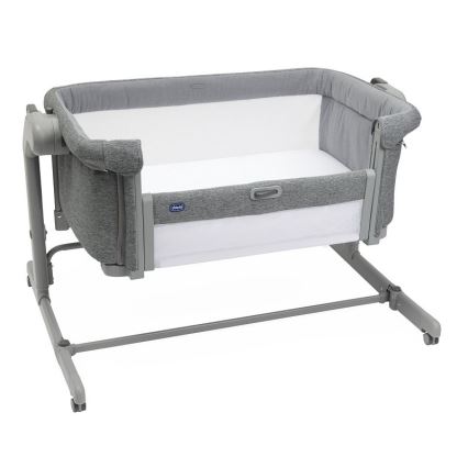 Chicco - Bērnu gultiņa 2in1 2v1 NEXT2ME MAGIC EVO tumši pelēka