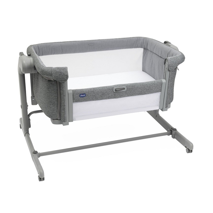 Chicco - Bērnu gultiņa 2in1 2v1 NEXT2ME MAGIC EVO tumši pelēka