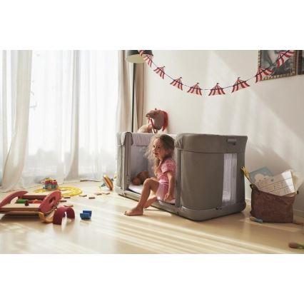 Chicco - Bērnu gultiņa 3in1 3v1 NEXT2ME FOREVER gaiši pelēka