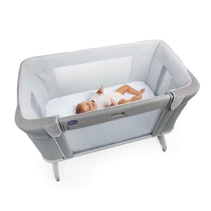 Chicco - Bērnu gultiņa 3in1 3v1 NEXT2ME FOREVER tumši pelēka