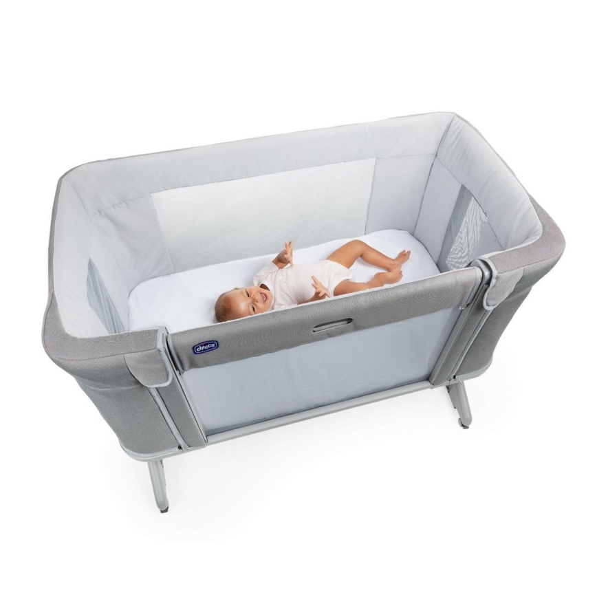 Chicco - Bērnu gultiņa 3in1 3v1 NEXT2ME FOREVER tumši pelēka