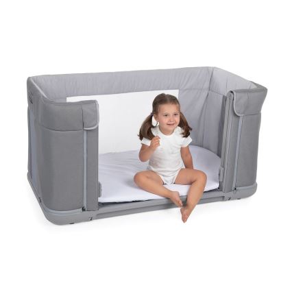 Chicco - Bērnu gultiņa 3in1 3v1 NEXT2ME FOREVER tumši pelēka