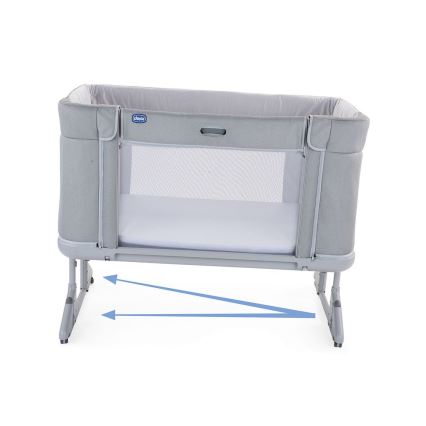 Chicco - Bērnu gultiņa 3in1 3v1 NEXT2ME FOREVER tumši pelēka