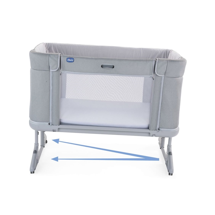 Chicco - Bērnu gultiņa 3in1 3v1 NEXT2ME FOREVER tumši pelēka