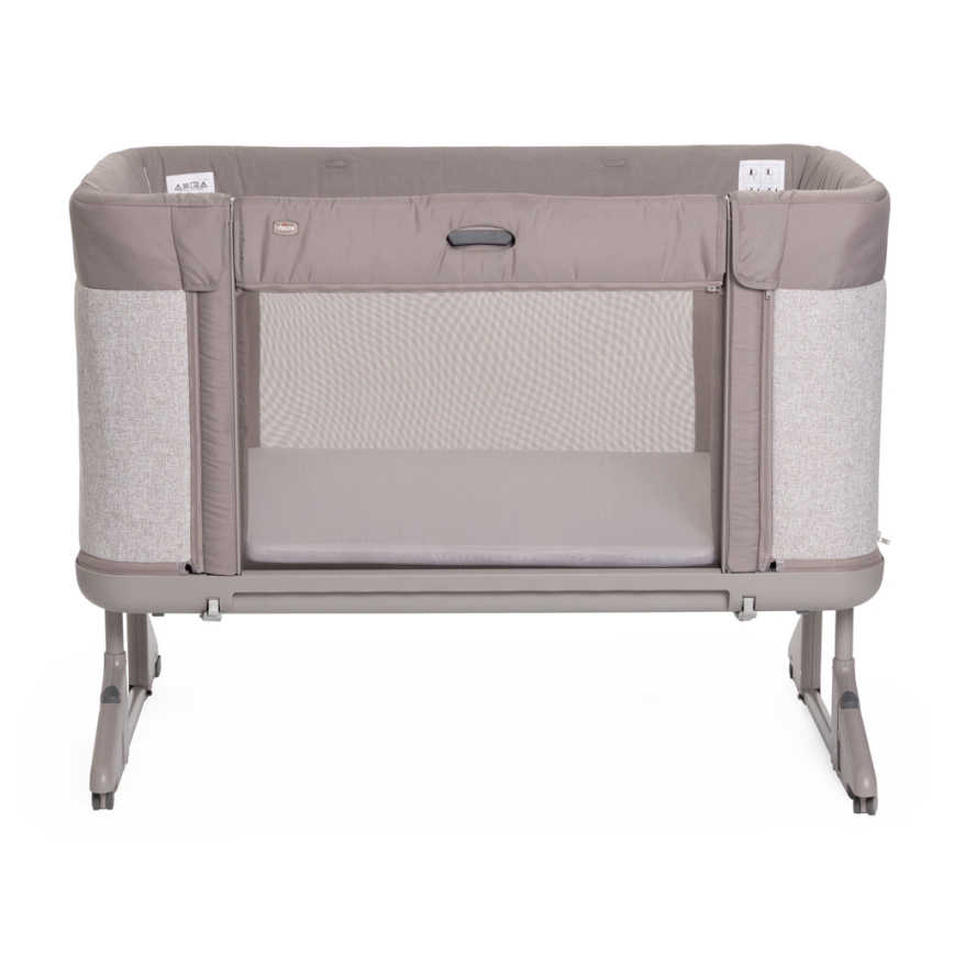 Chicco - Bērnu gultiņa 3in1 NEXT2ME FOREVER pelēka