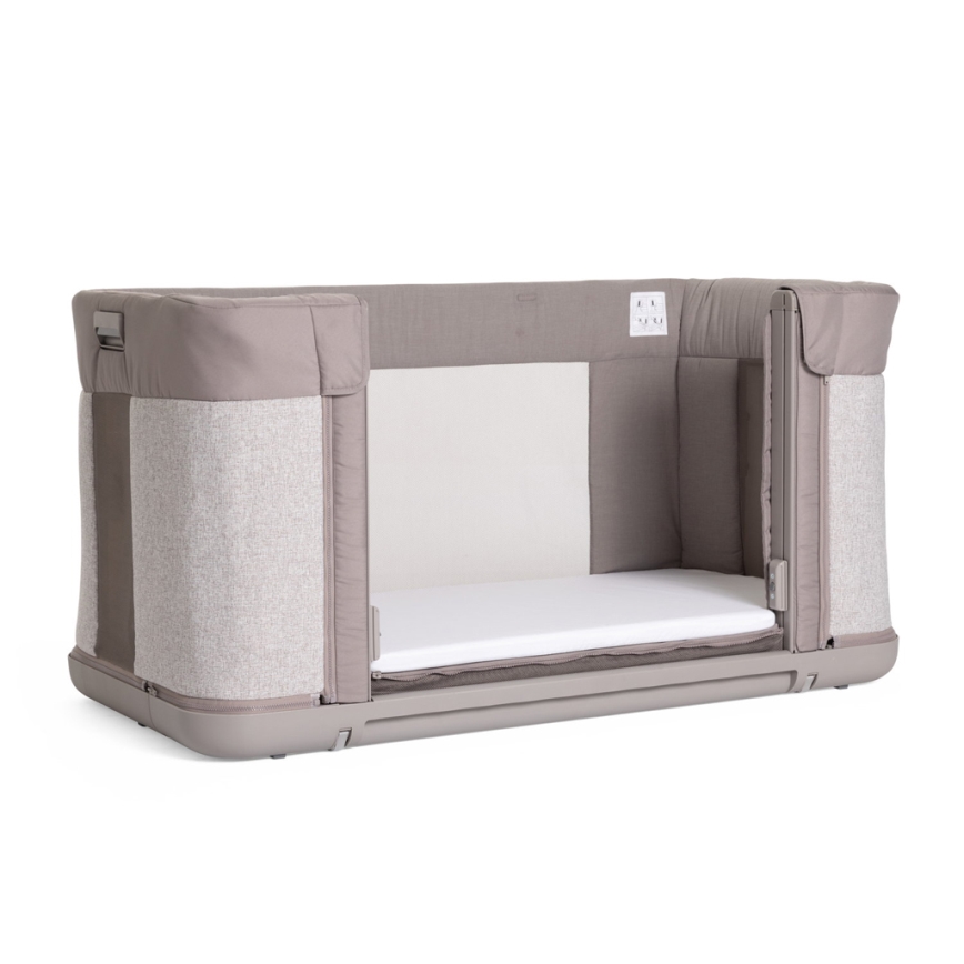 Chicco - Bērnu gultiņa 3in1 NEXT2ME FOREVER pelēka