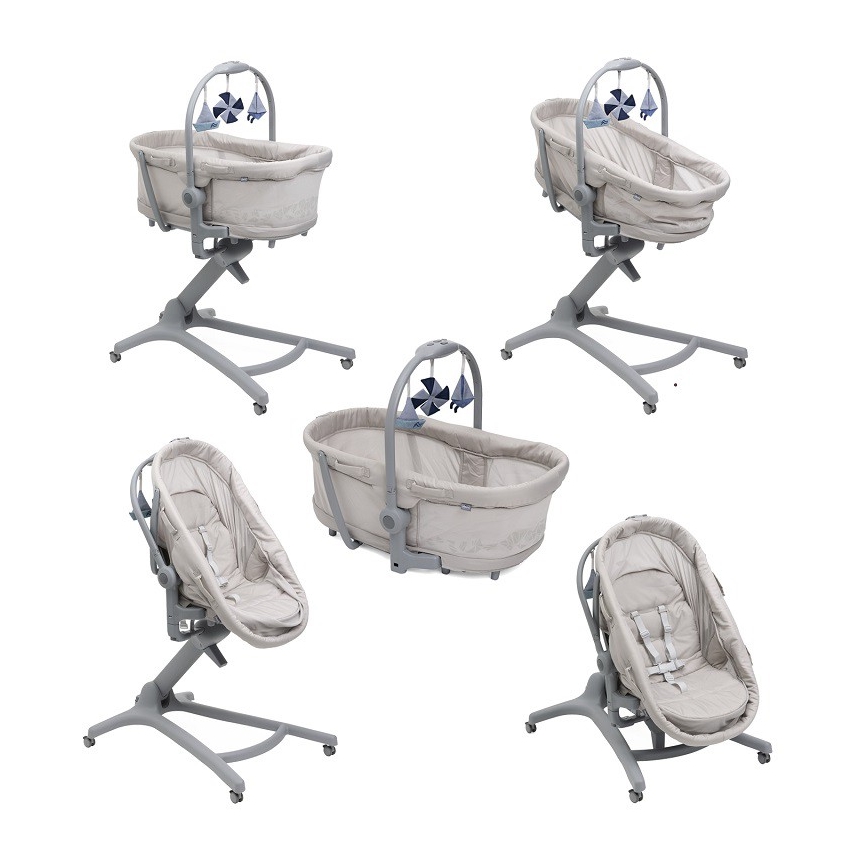 Chicco - Bērnu gultiņa 5in1 BABY HUG PRO bēša