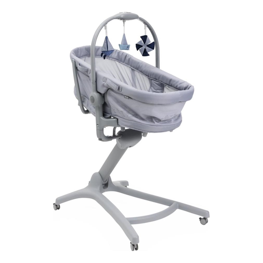 Chicco - Bērnu gultiņa 5in1 BABY HUG PRO pelēka