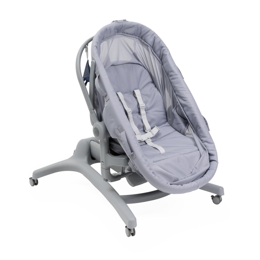 Chicco - Bērnu gultiņa 5in1 BABY HUG PRO pelēka