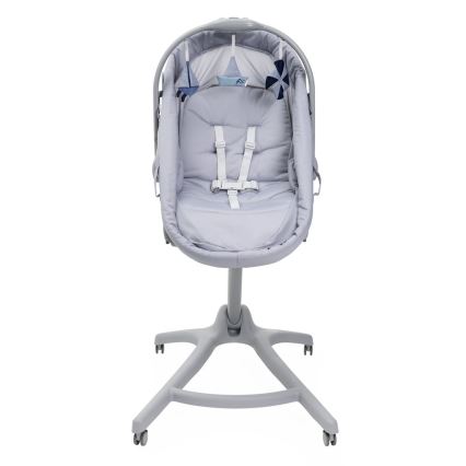 Chicco - Bērnu gultiņa 5in1 BABY HUG PRO pelēka