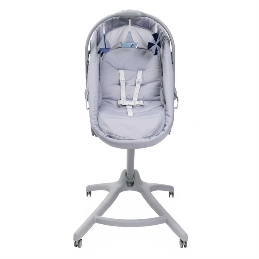 Chicco - Bērnu gultiņa 5in1 BABY HUG PRO pelēka