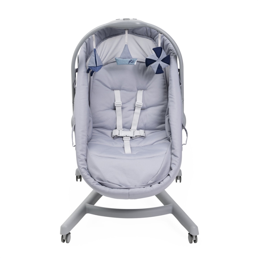 Chicco - Bērnu gultiņa 5in1 BABY HUG PRO pelēka