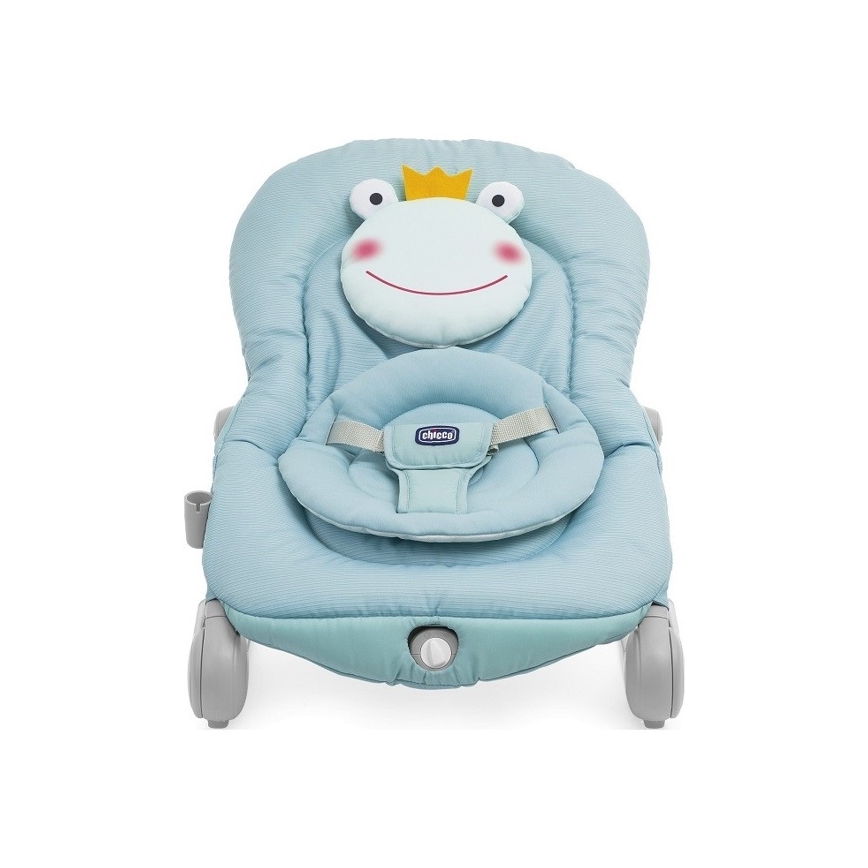 Chicco - Bērnu kustīgs guļamkrēsls ar mūziku BALLOON Froggy zila