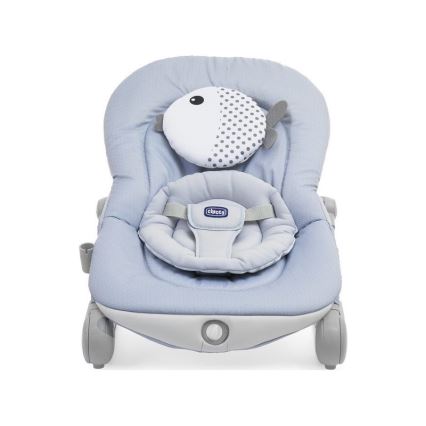 Chicco - Bērnu kustīgs šūpuļkrēsls ar mūziku BALLOON Dots zila