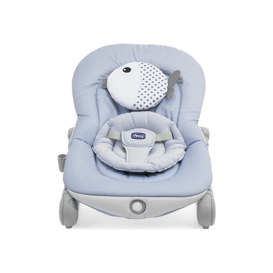 Chicco - Bērnu kustīgs šūpuļkrēsls ar mūziku BALLOON Dots zila