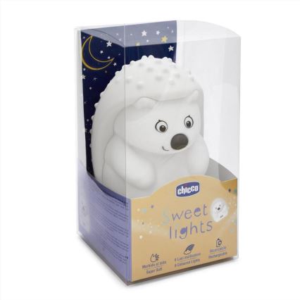 Chicco - Bērnu nakts lampa SWEET LIGHTS ezis