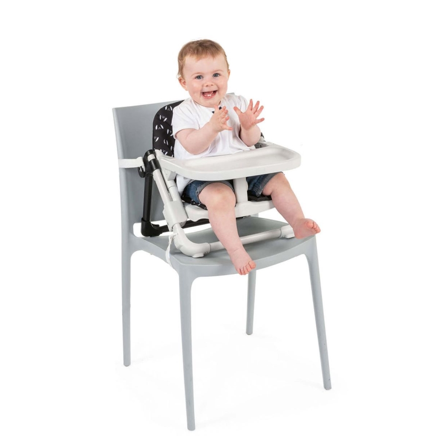 Chicco - Bērnu pārnēsājamais krēsls paaugstināšanas sēdeklis CHAIRY melna