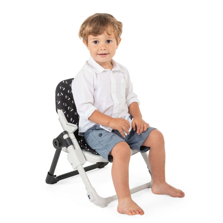 Chicco - Bērnu pārnēsājamais krēsls paaugstināšanas sēdeklis CHAIRY melna
