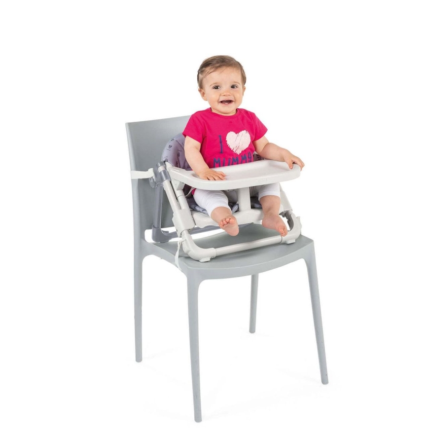 Chicco - Bērnu pārnēsājamais krēsls paaugstināšanas sēdeklis CHAIRY zila