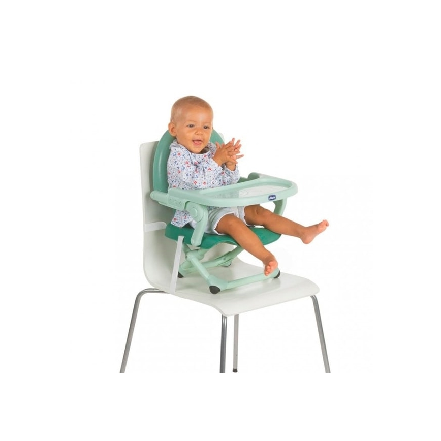 Chicco - Bērnu pārnēsājamais krēsls paaugstināšanas sēdeklis POCKET SNACK tirkīza