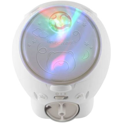 Chicco - Bērnu projektors 2in1 POLAR BEAR 3xAA bēša