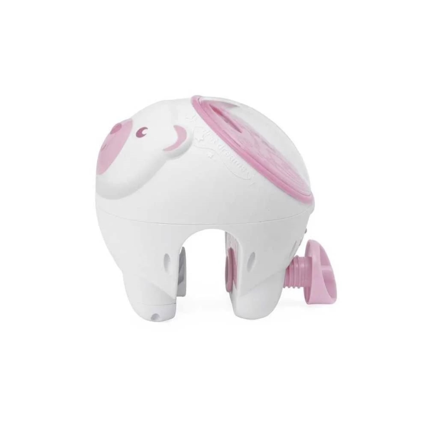 Chicco - Bērnu projektors 2in1 POLAR BEAR 3xAA rozā