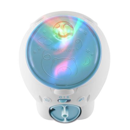 Chicco - Bērnu projektors 2in1 POLĀRĀ LĀCIS 3xAA zils