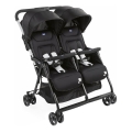 Chicco - Bērnu ratiņi dvīņiem OHLALA TWIN Black Nakts melna