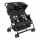 Chicco - Bērnu ratiņi dvīņiem OHLALA TWIN Black Nakts melna