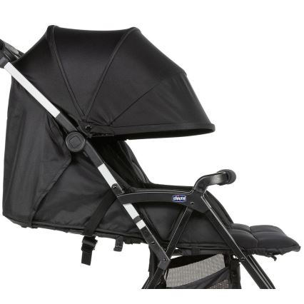 Chicco - Bērnu ratiņi dvīņiem OHLALA TWIN Black Nakts melna