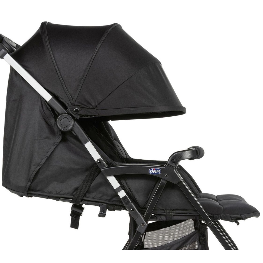 Chicco - Bērnu ratiņi dvīņiem OHLALA TWIN Black Nakts melna